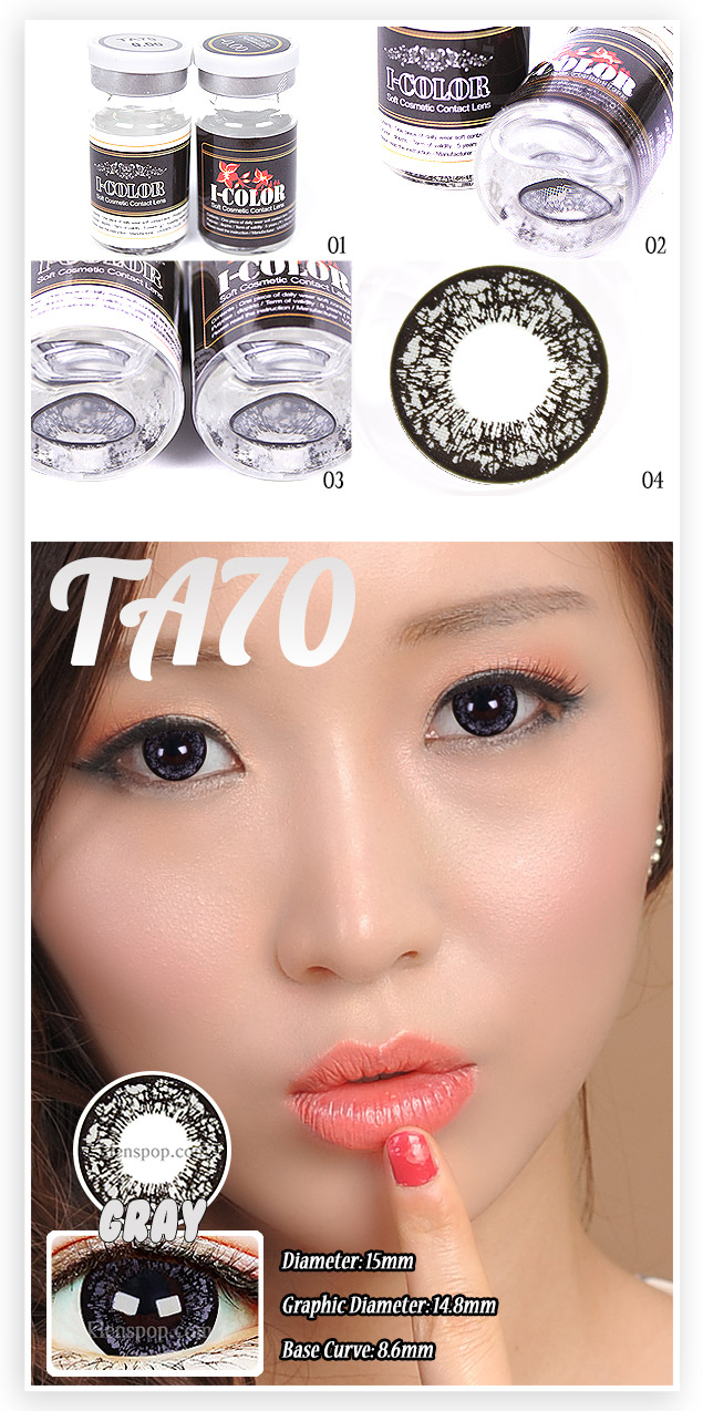 Description image of TA70 Gray Contact Lenses